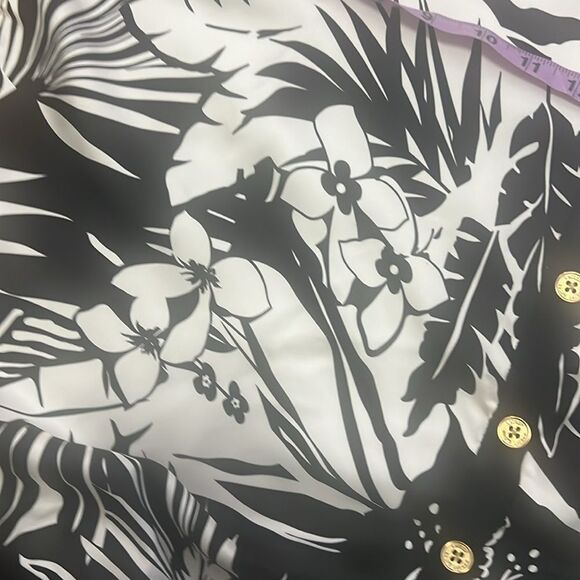 LAUREN RALPH LAUREN CASHMERE NWOT SILK TROPICAL PRINT FRONT SWEATER SIZE‎ 3X - Picture 7 of 7